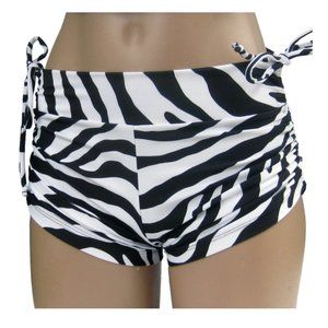 Zebra Print Yoga Workout Shorts